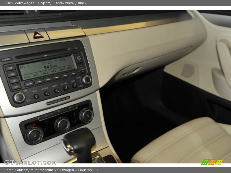 Candy White / Black 2009 Volkswagen CC Sport
