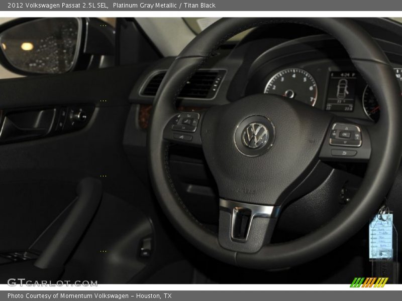Platinum Gray Metallic / Titan Black 2012 Volkswagen Passat 2.5L SEL