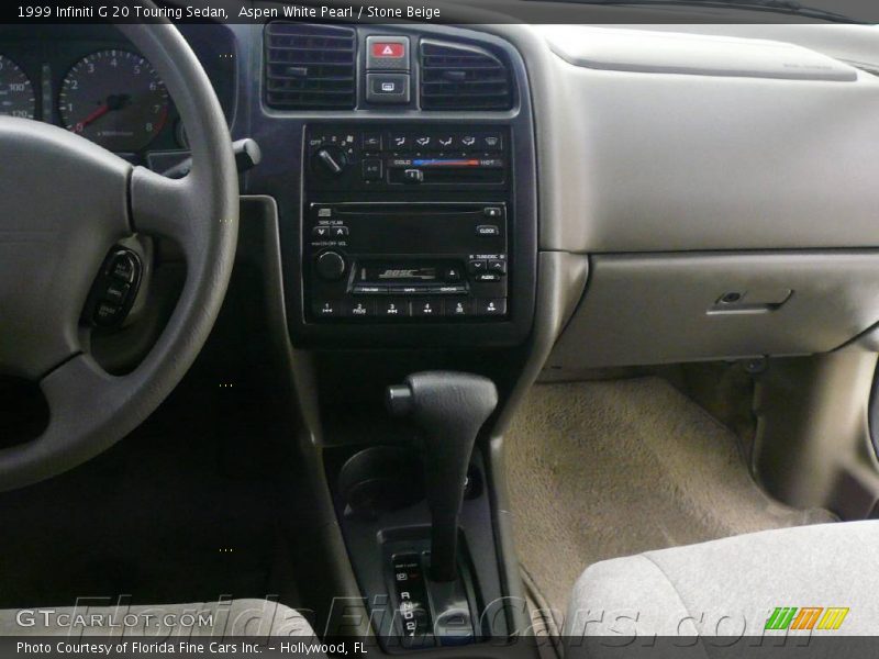 Aspen White Pearl / Stone Beige 1999 Infiniti G 20 Touring Sedan