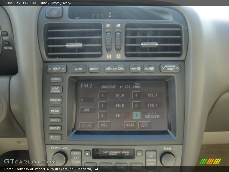 Black Onyx / Ivory 2005 Lexus GS 300