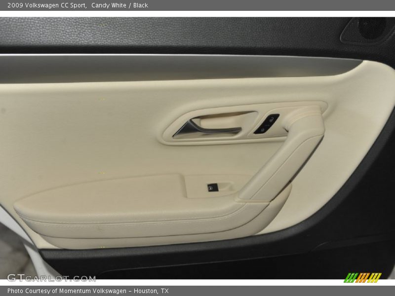 Candy White / Black 2009 Volkswagen CC Sport