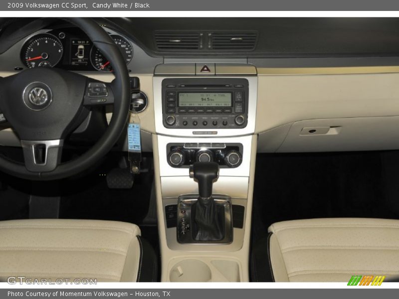 Candy White / Black 2009 Volkswagen CC Sport