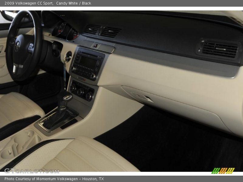 Candy White / Black 2009 Volkswagen CC Sport