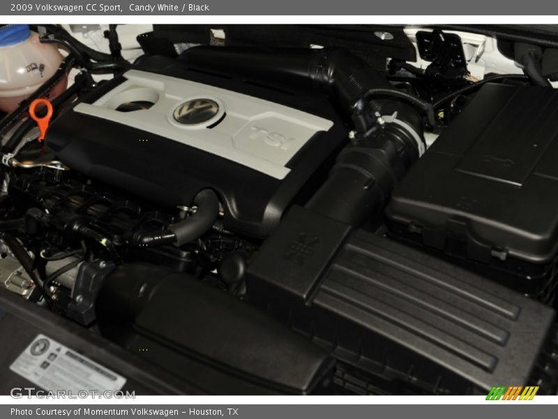 Candy White / Black 2009 Volkswagen CC Sport