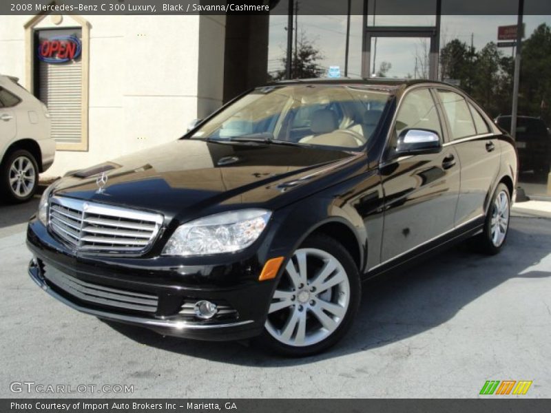 Black / Savanna/Cashmere 2008 Mercedes-Benz C 300 Luxury