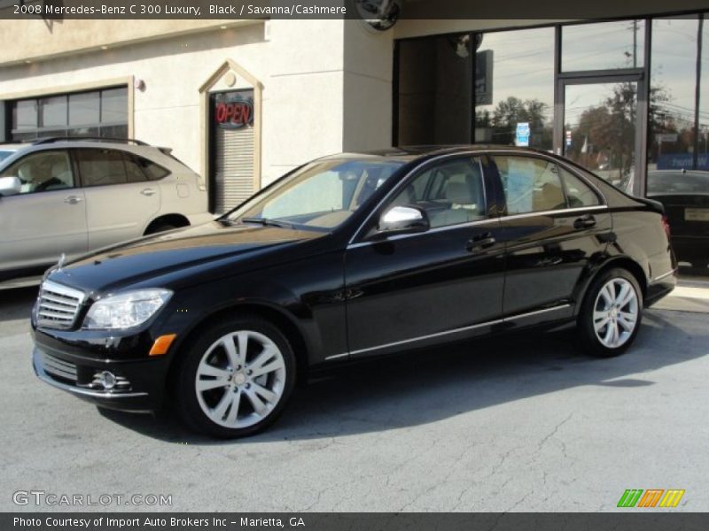 Black / Savanna/Cashmere 2008 Mercedes-Benz C 300 Luxury