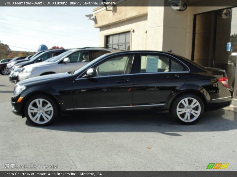 Black / Savanna/Cashmere 2008 Mercedes-Benz C 300 Luxury