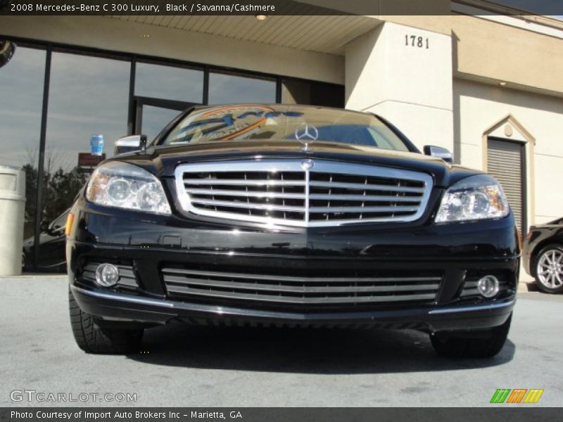 Black / Savanna/Cashmere 2008 Mercedes-Benz C 300 Luxury