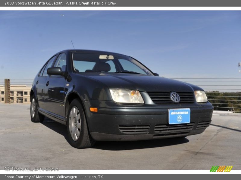 Alaska Green Metallic / Grey 2003 Volkswagen Jetta GL Sedan