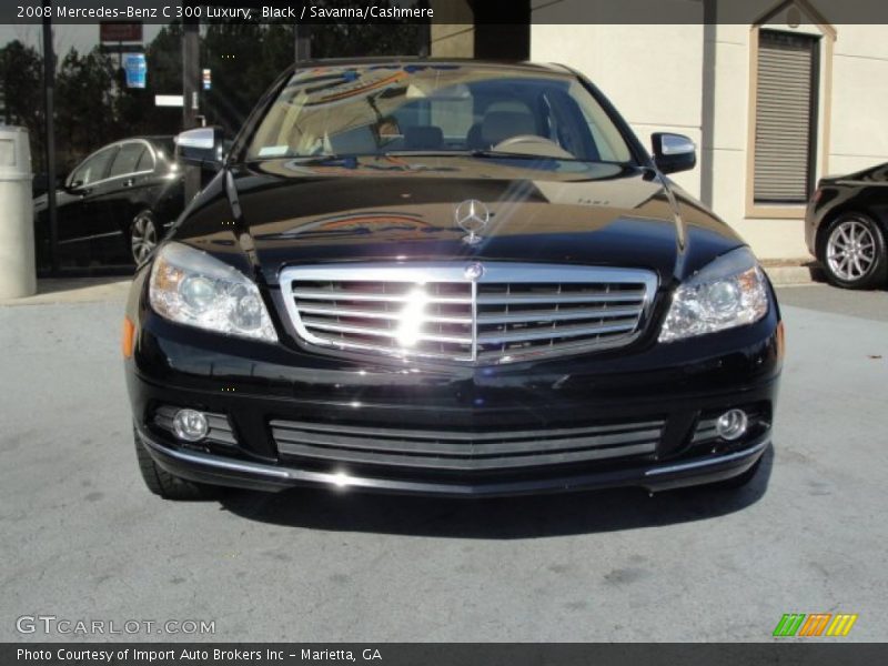 Black / Savanna/Cashmere 2008 Mercedes-Benz C 300 Luxury