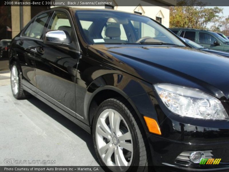 Black / Savanna/Cashmere 2008 Mercedes-Benz C 300 Luxury