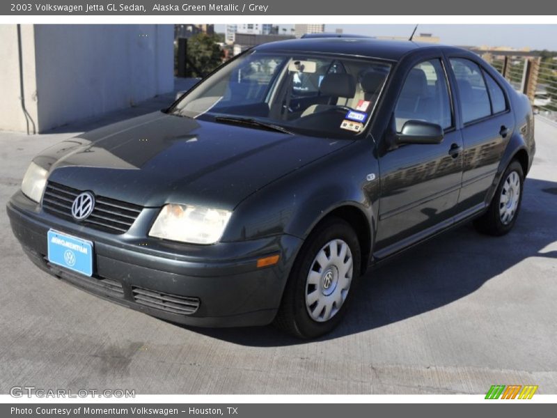 Alaska Green Metallic / Grey 2003 Volkswagen Jetta GL Sedan
