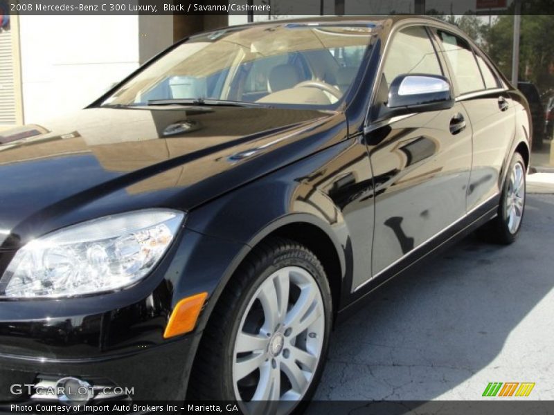 Black / Savanna/Cashmere 2008 Mercedes-Benz C 300 Luxury