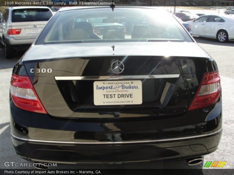 Black / Savanna/Cashmere 2008 Mercedes-Benz C 300 Luxury