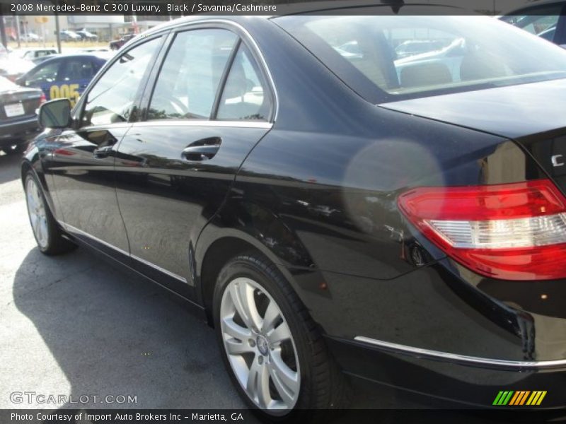 Black / Savanna/Cashmere 2008 Mercedes-Benz C 300 Luxury