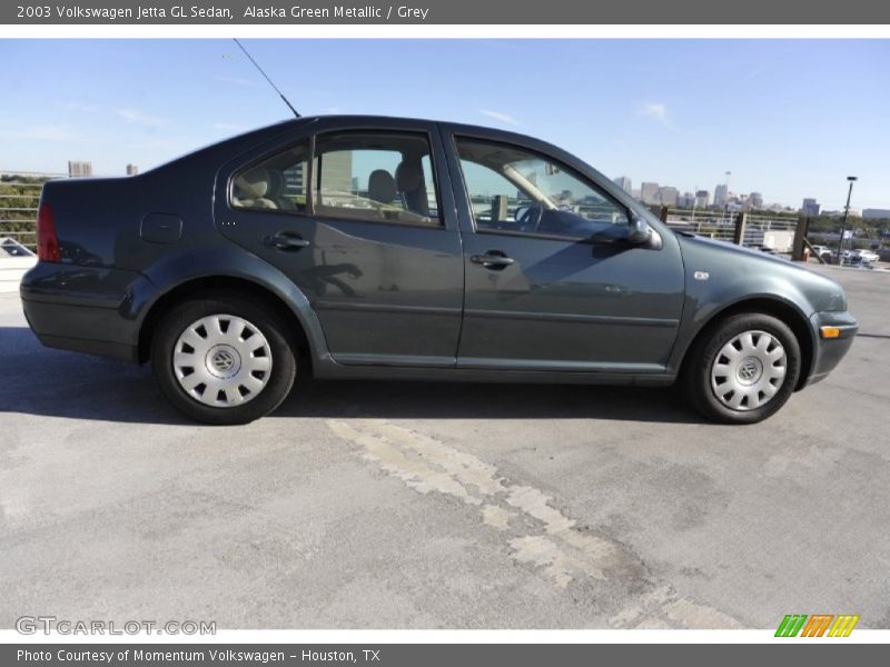 Alaska Green Metallic / Grey 2003 Volkswagen Jetta GL Sedan