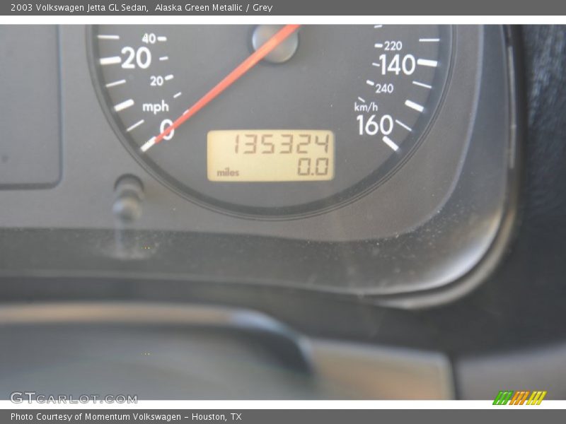Alaska Green Metallic / Grey 2003 Volkswagen Jetta GL Sedan