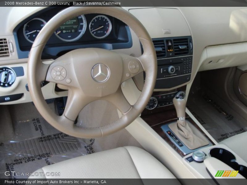 Black / Savanna/Cashmere 2008 Mercedes-Benz C 300 Luxury
