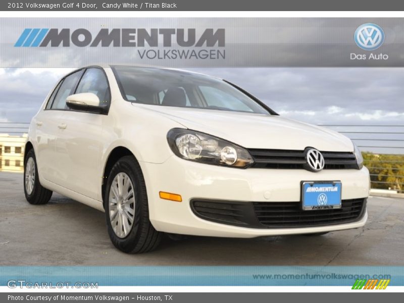 Candy White / Titan Black 2012 Volkswagen Golf 4 Door