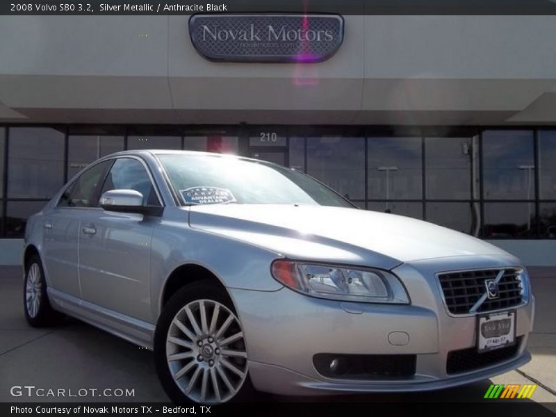 Silver Metallic / Anthracite Black 2008 Volvo S80 3.2
