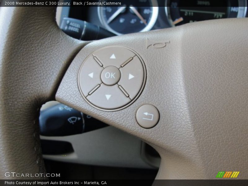 Black / Savanna/Cashmere 2008 Mercedes-Benz C 300 Luxury