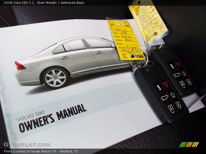 Silver Metallic / Anthracite Black 2008 Volvo S80 3.2