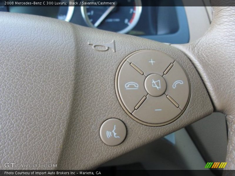 Black / Savanna/Cashmere 2008 Mercedes-Benz C 300 Luxury