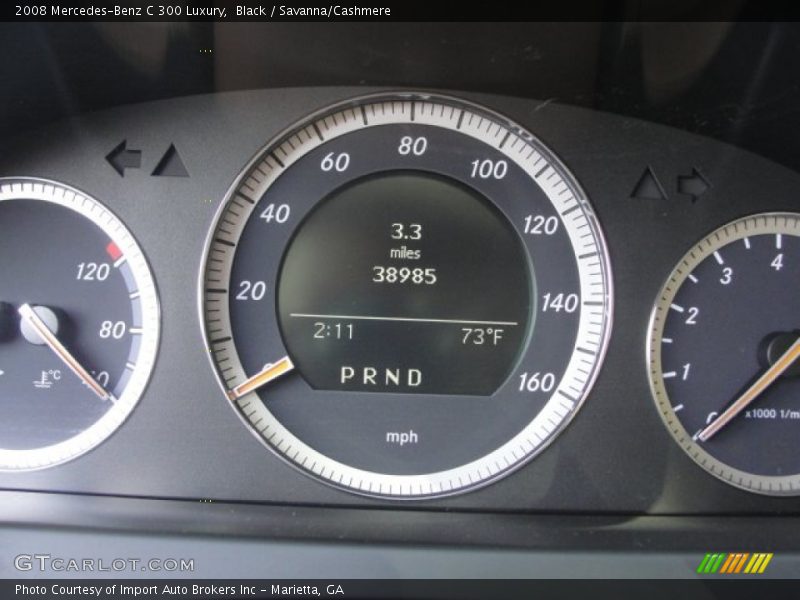 Black / Savanna/Cashmere 2008 Mercedes-Benz C 300 Luxury