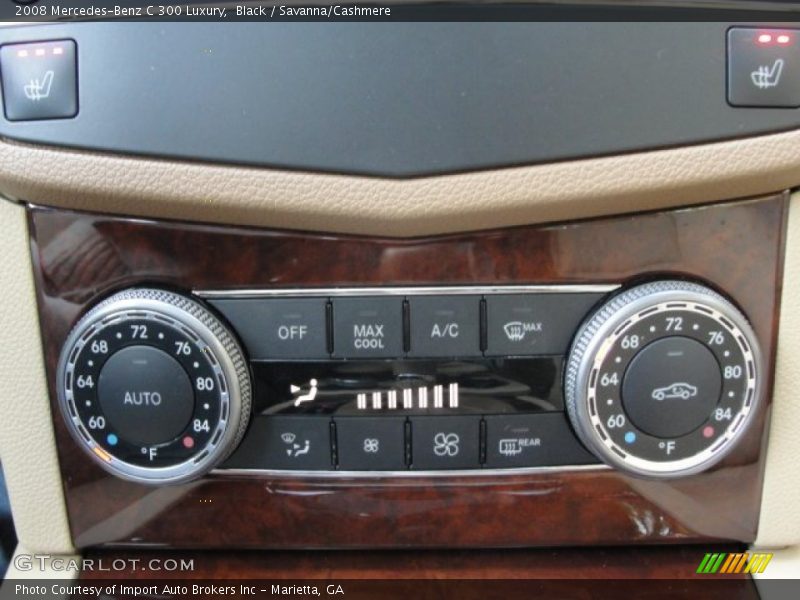 Black / Savanna/Cashmere 2008 Mercedes-Benz C 300 Luxury