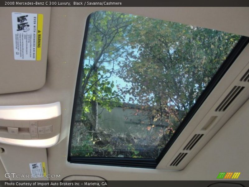 Black / Savanna/Cashmere 2008 Mercedes-Benz C 300 Luxury