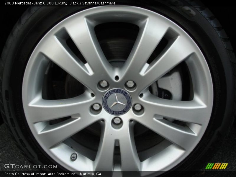 Black / Savanna/Cashmere 2008 Mercedes-Benz C 300 Luxury