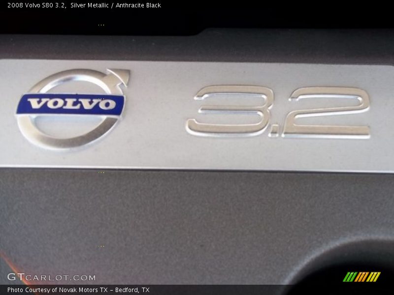 Silver Metallic / Anthracite Black 2008 Volvo S80 3.2