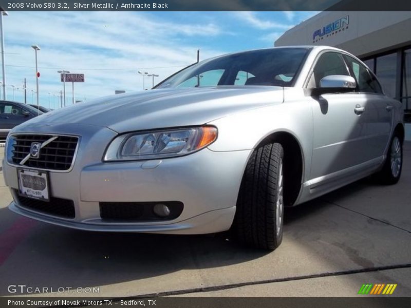 Silver Metallic / Anthracite Black 2008 Volvo S80 3.2