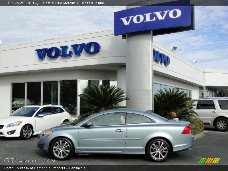 Celestial Blue Metallic / Calcite/Off Black 2012 Volvo C70 T5