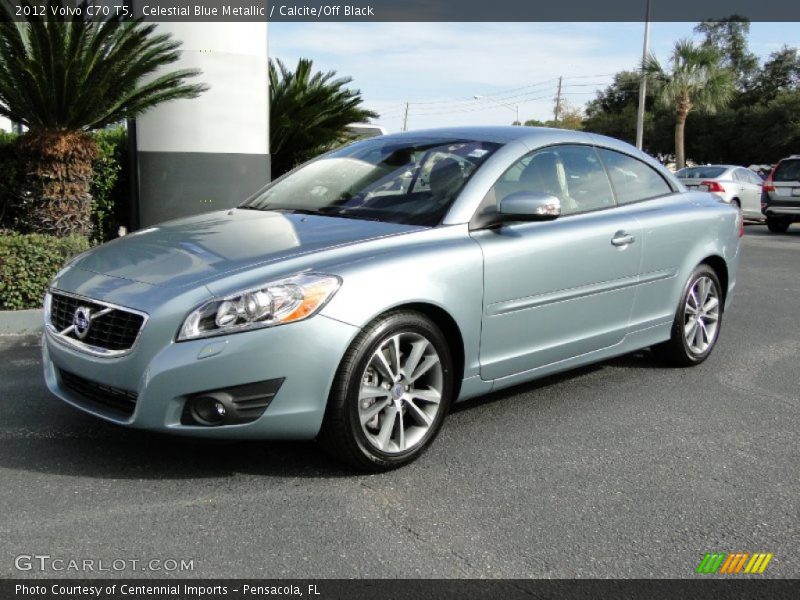 Celestial Blue Metallic / Calcite/Off Black 2012 Volvo C70 T5
