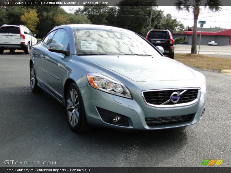 Celestial Blue Metallic / Calcite/Off Black 2012 Volvo C70 T5