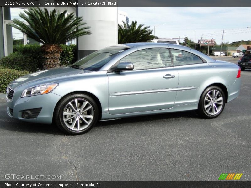 Celestial Blue Metallic / Calcite/Off Black 2012 Volvo C70 T5