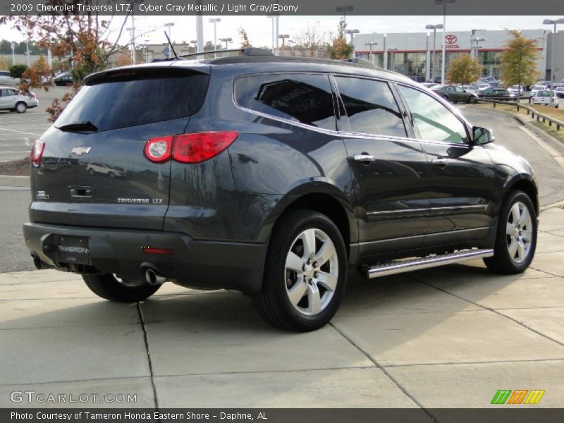 Cyber Gray Metallic / Light Gray/Ebony 2009 Chevrolet Traverse LTZ