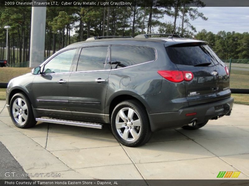 Cyber Gray Metallic / Light Gray/Ebony 2009 Chevrolet Traverse LTZ