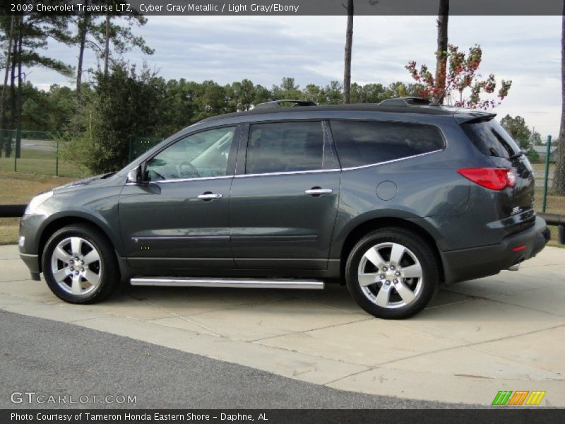 Cyber Gray Metallic / Light Gray/Ebony 2009 Chevrolet Traverse LTZ