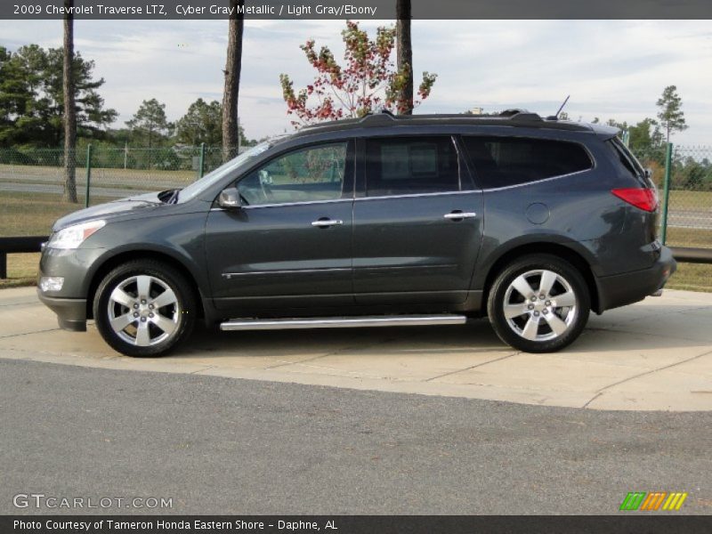Cyber Gray Metallic / Light Gray/Ebony 2009 Chevrolet Traverse LTZ