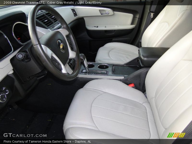 Cyber Gray Metallic / Light Gray/Ebony 2009 Chevrolet Traverse LTZ