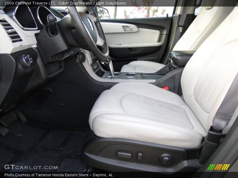 Cyber Gray Metallic / Light Gray/Ebony 2009 Chevrolet Traverse LTZ