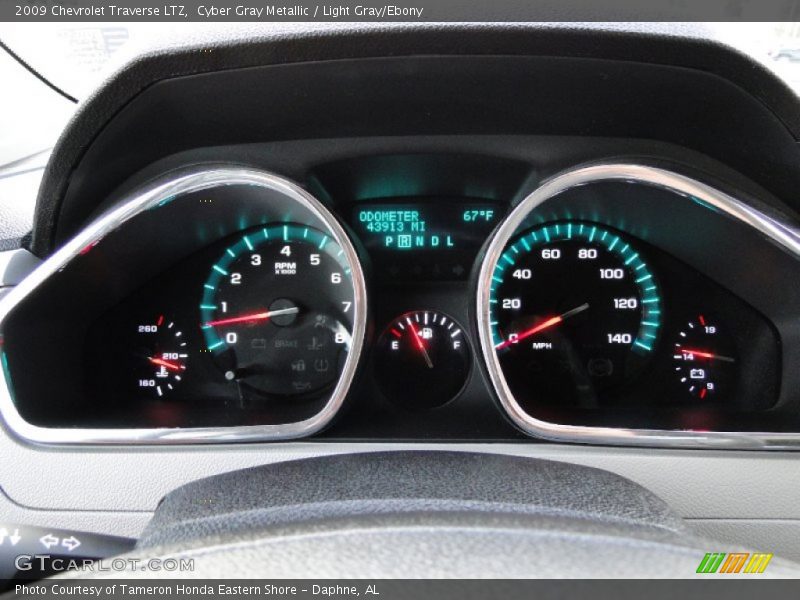 Cyber Gray Metallic / Light Gray/Ebony 2009 Chevrolet Traverse LTZ