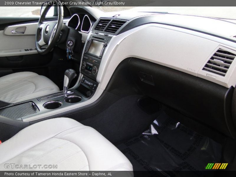 Cyber Gray Metallic / Light Gray/Ebony 2009 Chevrolet Traverse LTZ