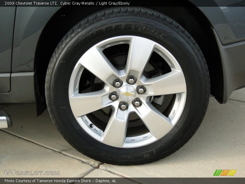 Cyber Gray Metallic / Light Gray/Ebony 2009 Chevrolet Traverse LTZ