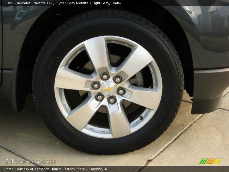 Cyber Gray Metallic / Light Gray/Ebony 2009 Chevrolet Traverse LTZ