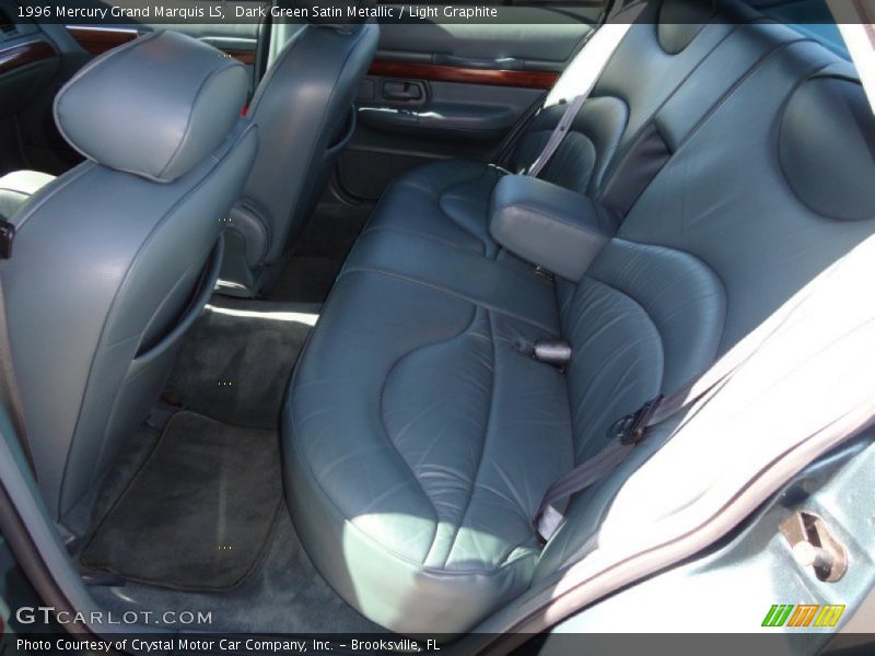 Dark Green Satin Metallic / Light Graphite 1996 Mercury Grand Marquis LS