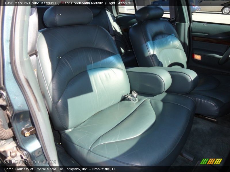 Dark Green Satin Metallic / Light Graphite 1996 Mercury Grand Marquis LS