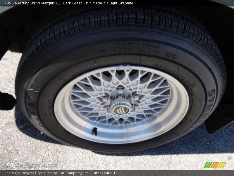 Dark Green Satin Metallic / Light Graphite 1996 Mercury Grand Marquis LS